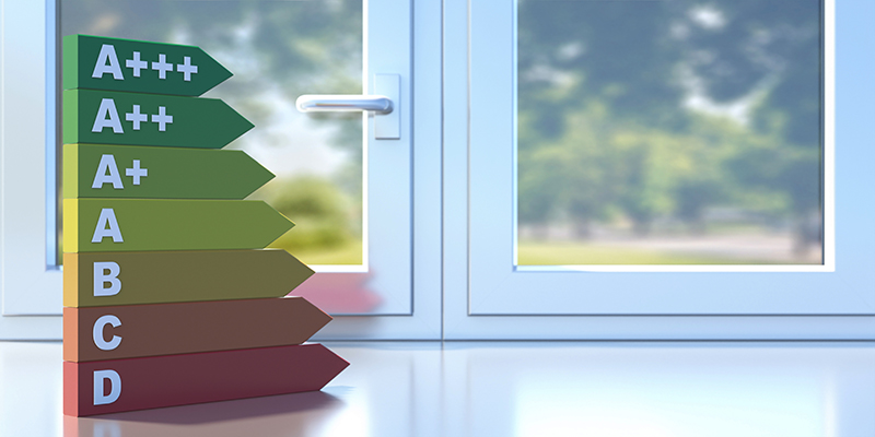 Energy,Efficiency,Chart,On,A,Closed,Aluminum,Profile,Frame,Sill. Windows to Fit Most Every Budget